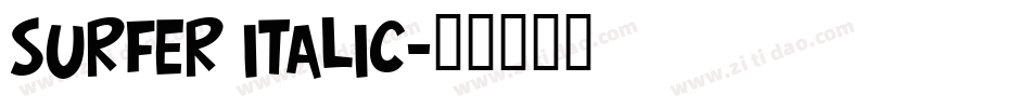 Surfer Italic字体转换